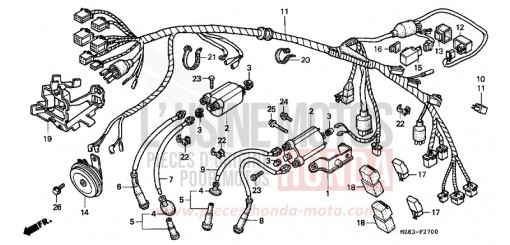 WIRE HARNESS VT600CS de 1995
